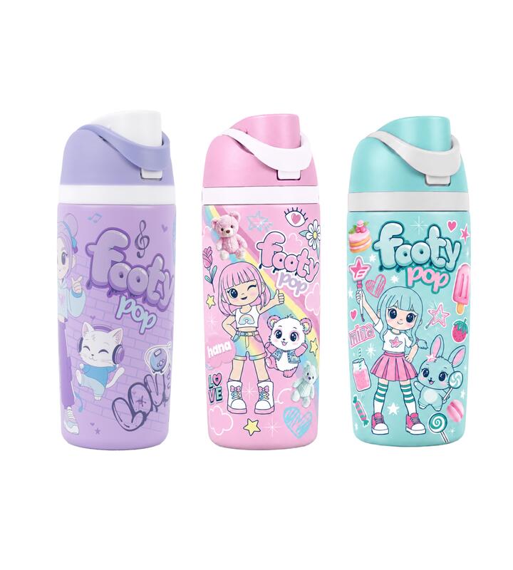 BOTELLA TERMICA CON PICO 473ML FOOTY POP
