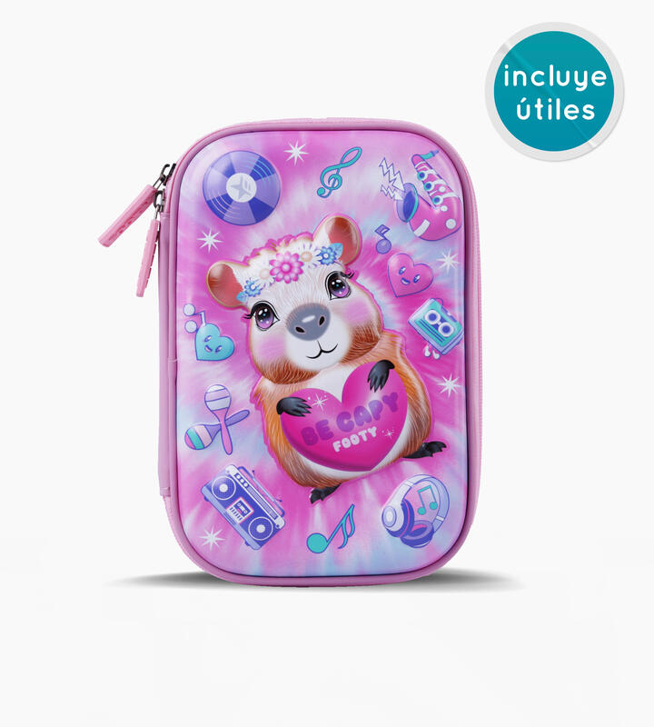 CARTU TERMOFORMADA CON UTILES CAPYBAG