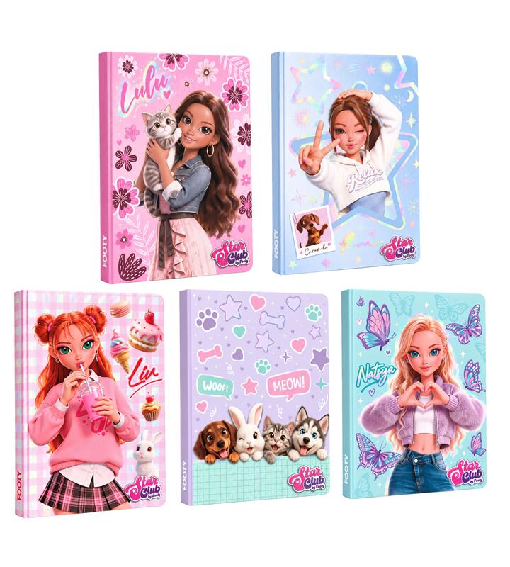 CUADERNO TAPA DURA 16X21 STARCLUB