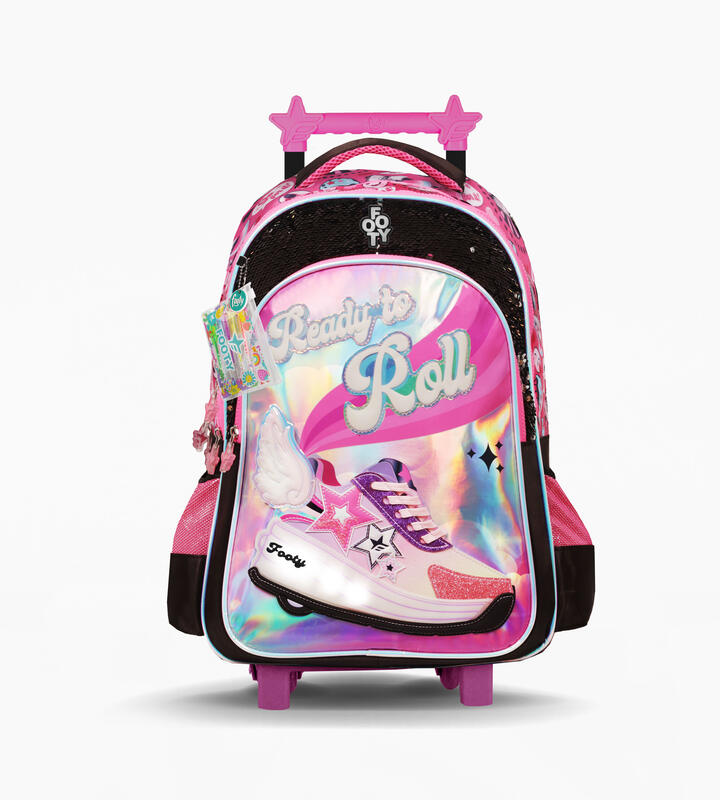 MOCHILA CON CARRO 18" CON LUZ TO ROLL