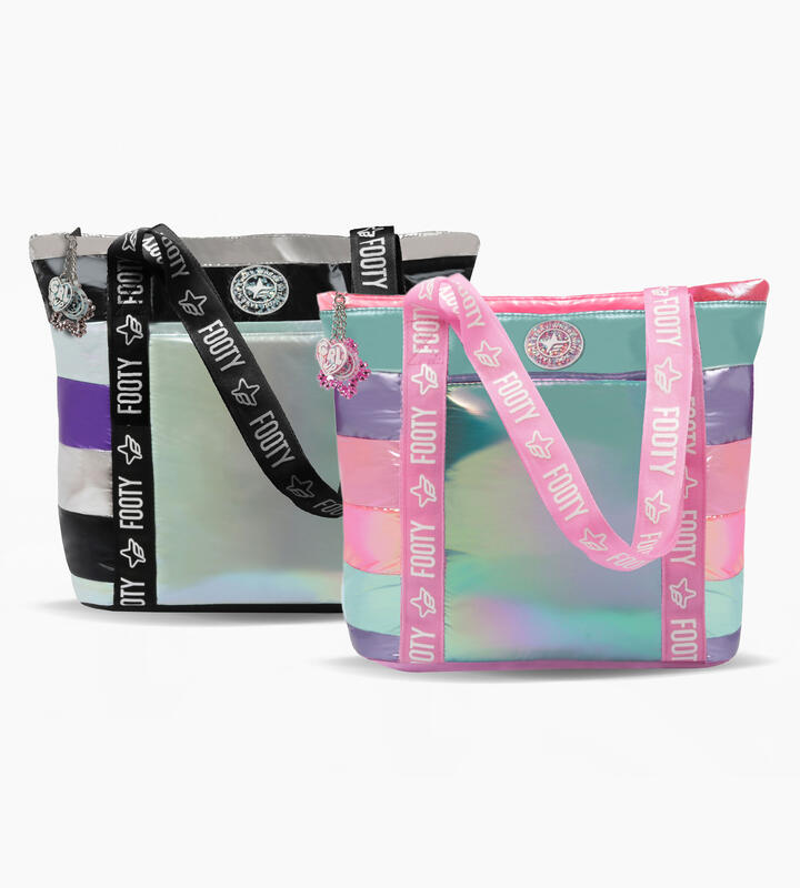 BOLSO RAYADO METALIZADO