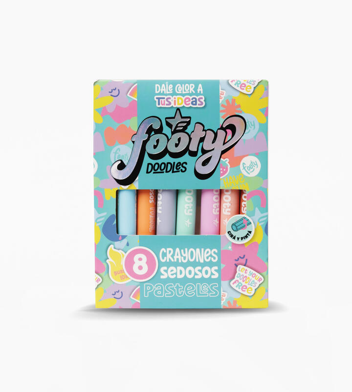 SET CRAYONES FOOTY COLOR PASTEL