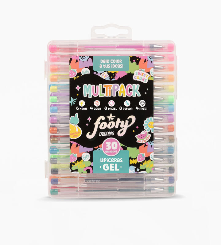 SET FOOTY 30 LAPICERAS GEL DE COLOR