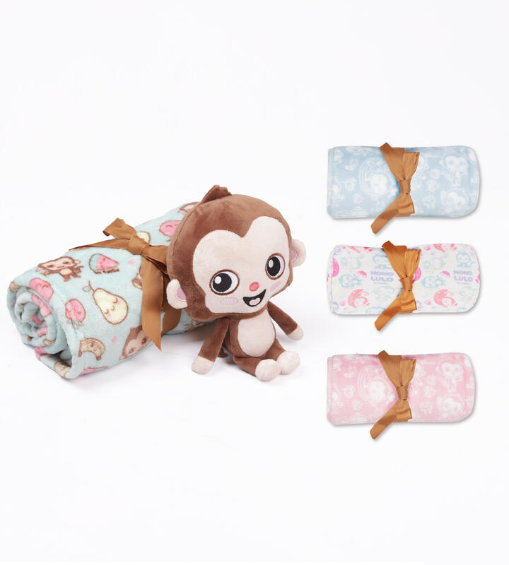 SET PELUCHE Y MANTA PARA BEBES ESTAMPADA CON EL PERSONAJE