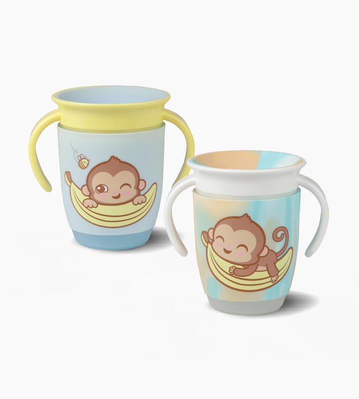 SET X 2 VASOS ANTIVUELCO CELESTE MONO LULO