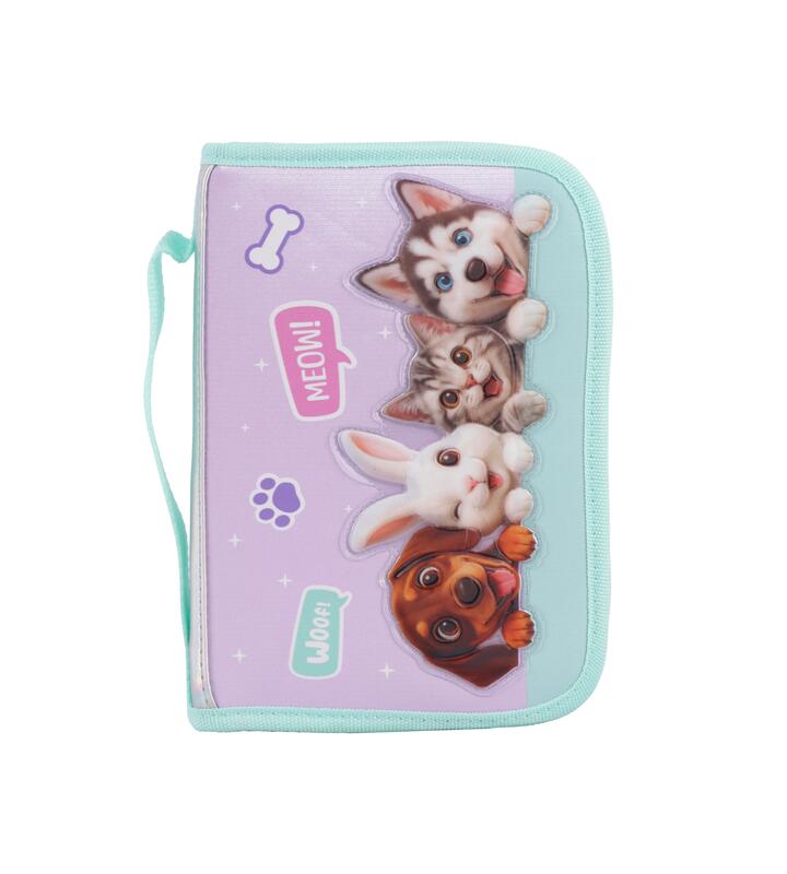 CARTUCHERA RIGIDA STARCLUB PETS LILA