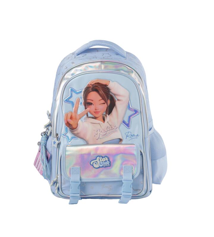 MOCHILA ESPALDA 18"  STARCLUB CELESTE